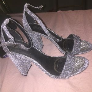 Silver Sparkly Heels